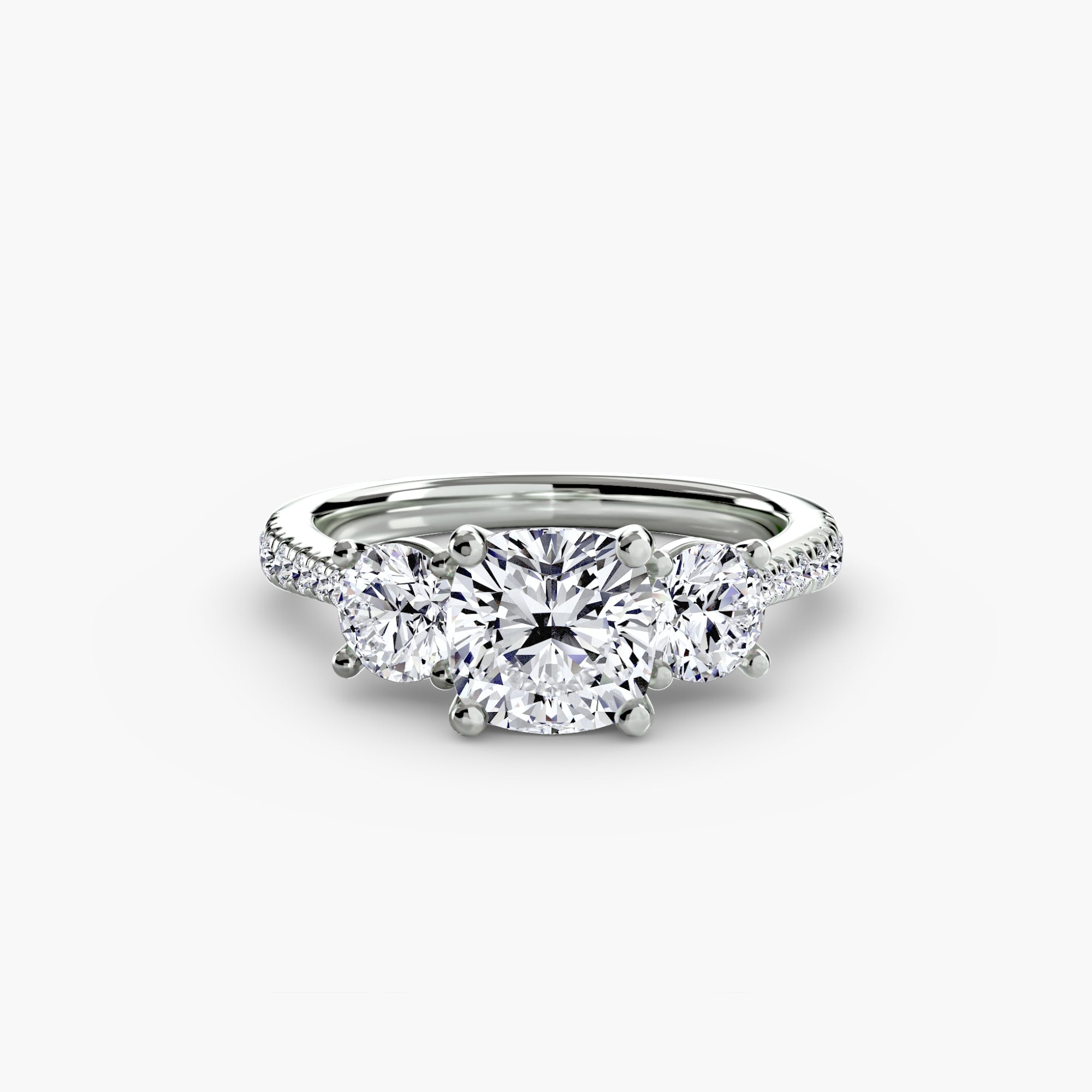 Three-Stone with Pavé Band - VTC Watches