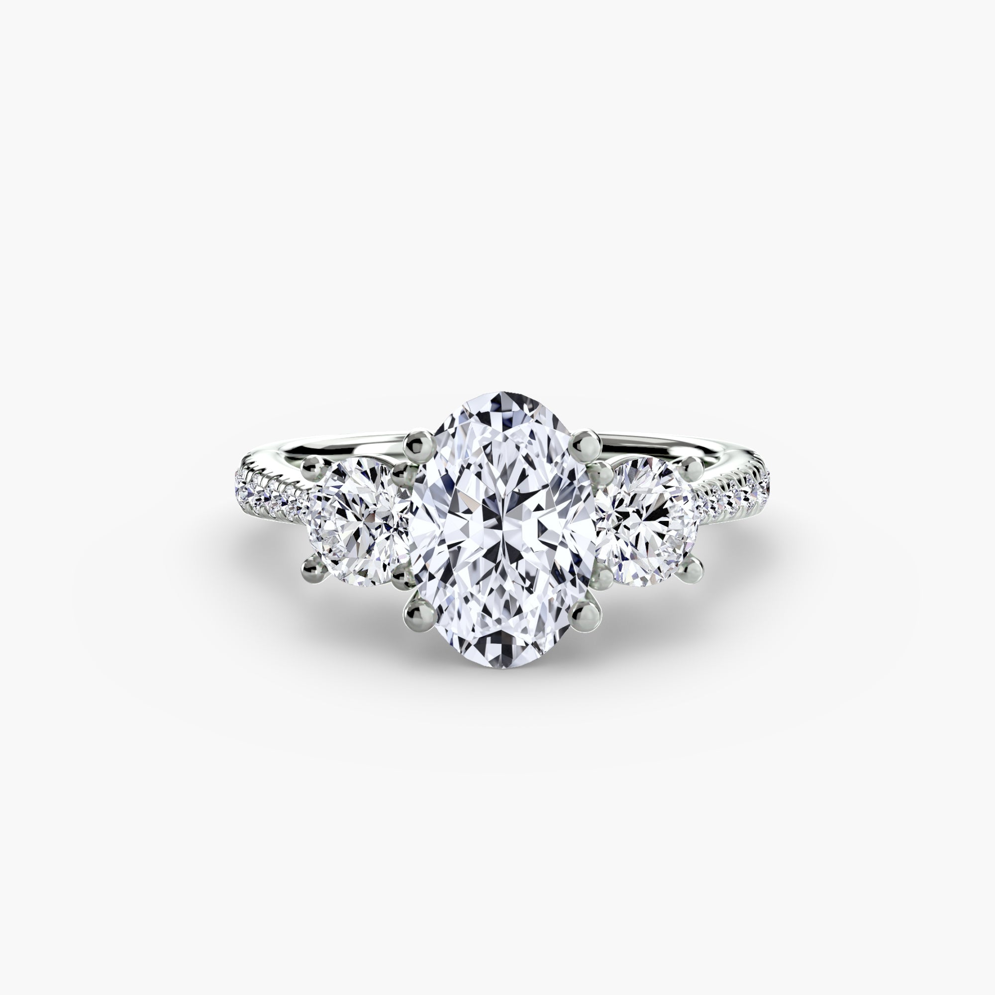 Three-Stone with Pavé Band - VTC Watches