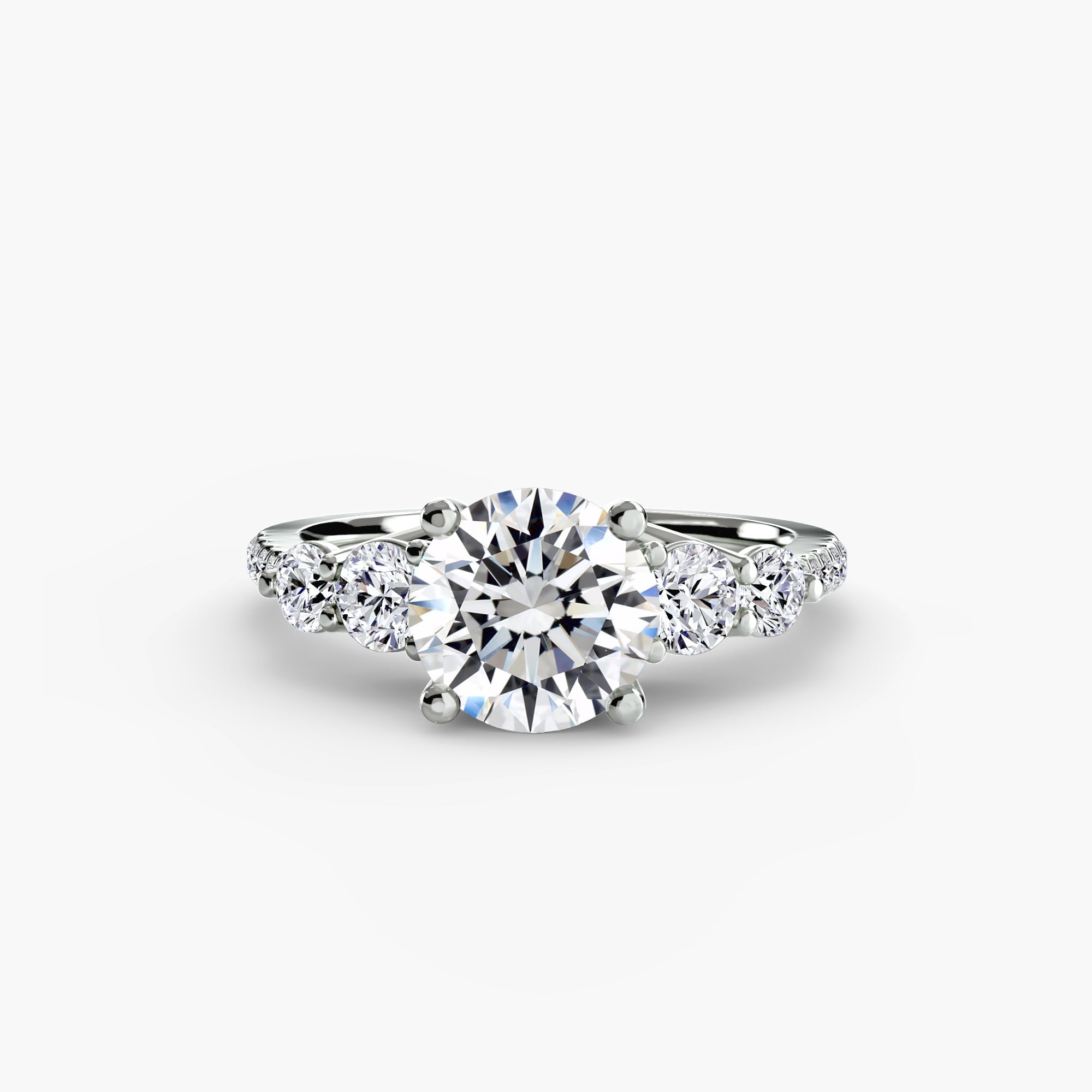 Five Stone Ring with Pavé Band - VTC Watches