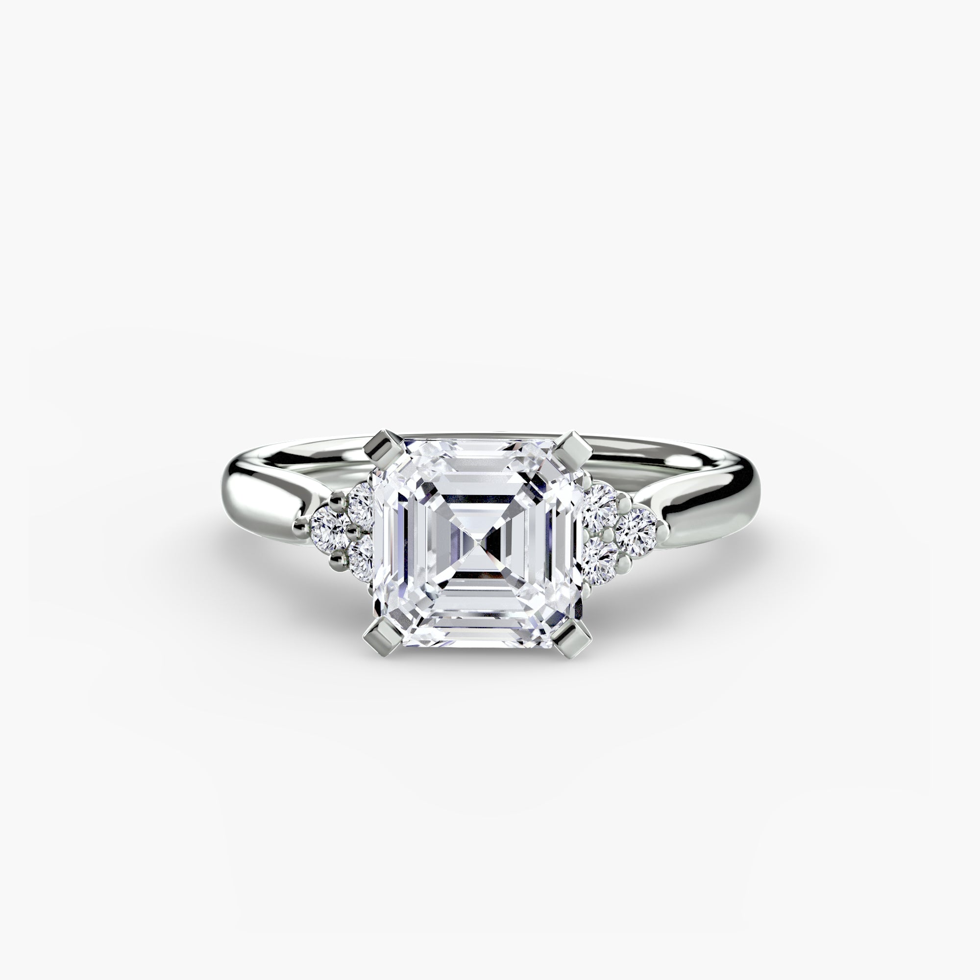 Solitaire with Cluster Shoulders 2 - VTC Watches