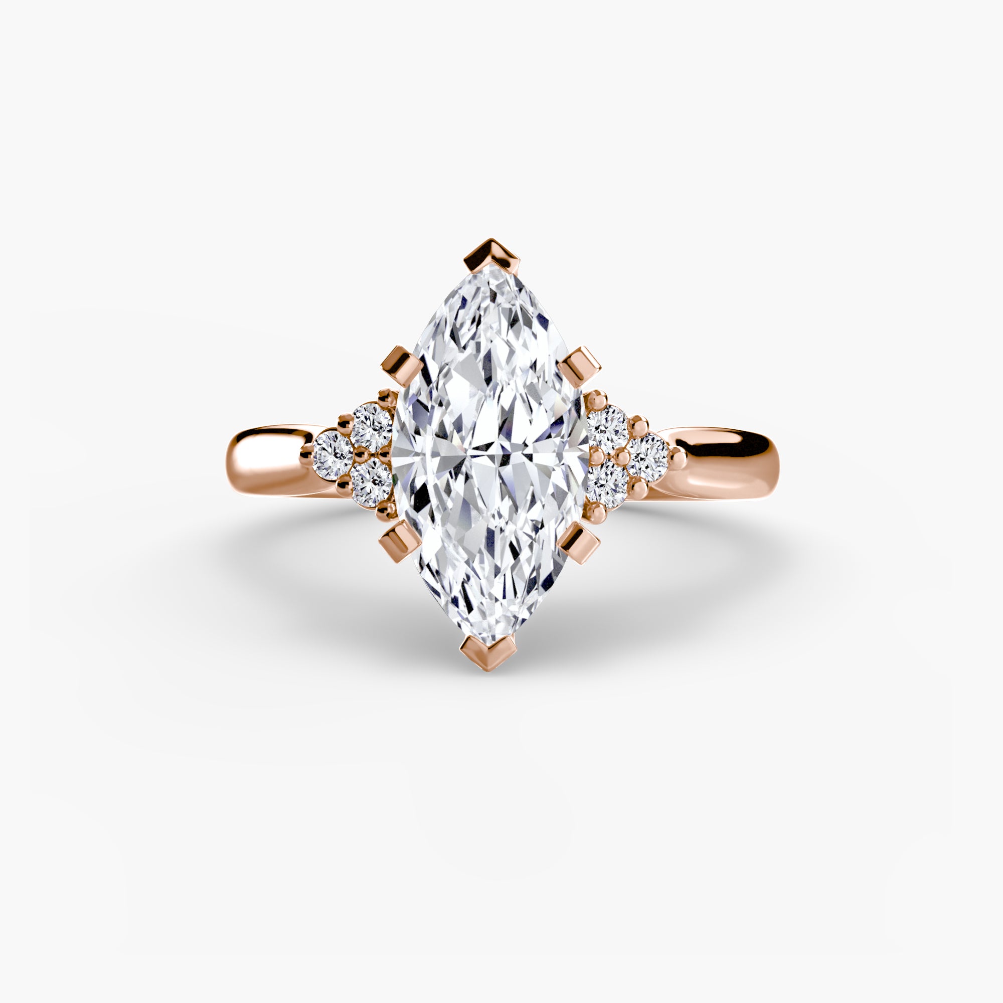 Solitaire with Cluster Shoulders 2 - VTC Watches