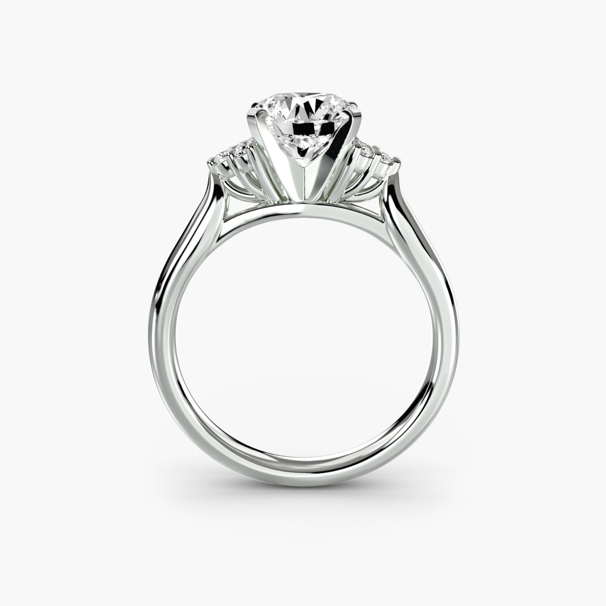 Solitaire with Cluster Shoulders 2 - VTC Watches