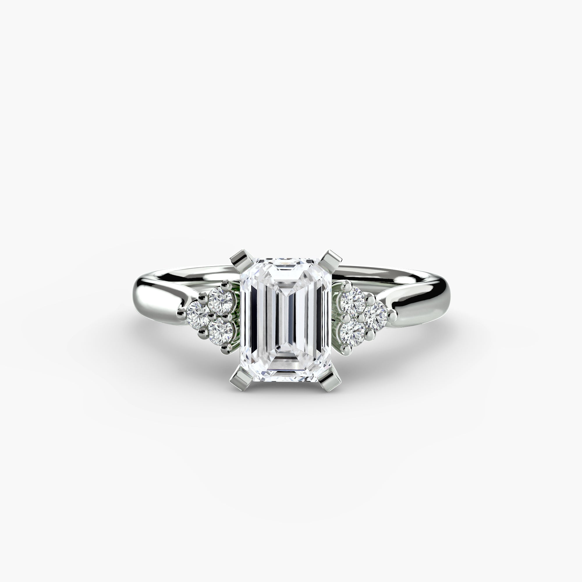 Solitaire with Cluster Shoulders 2 - VTC Watches